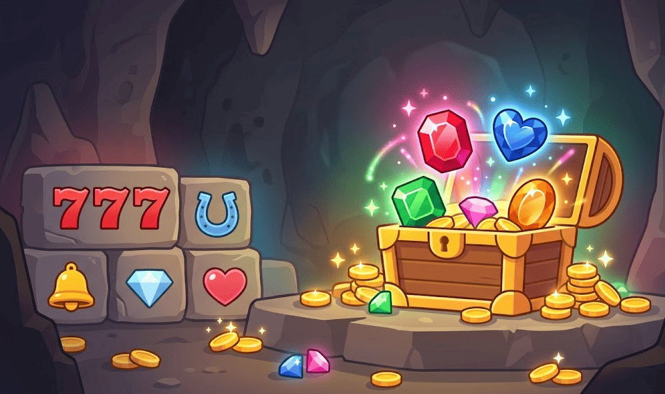 Símbolos divididos de Fortune Gems 3